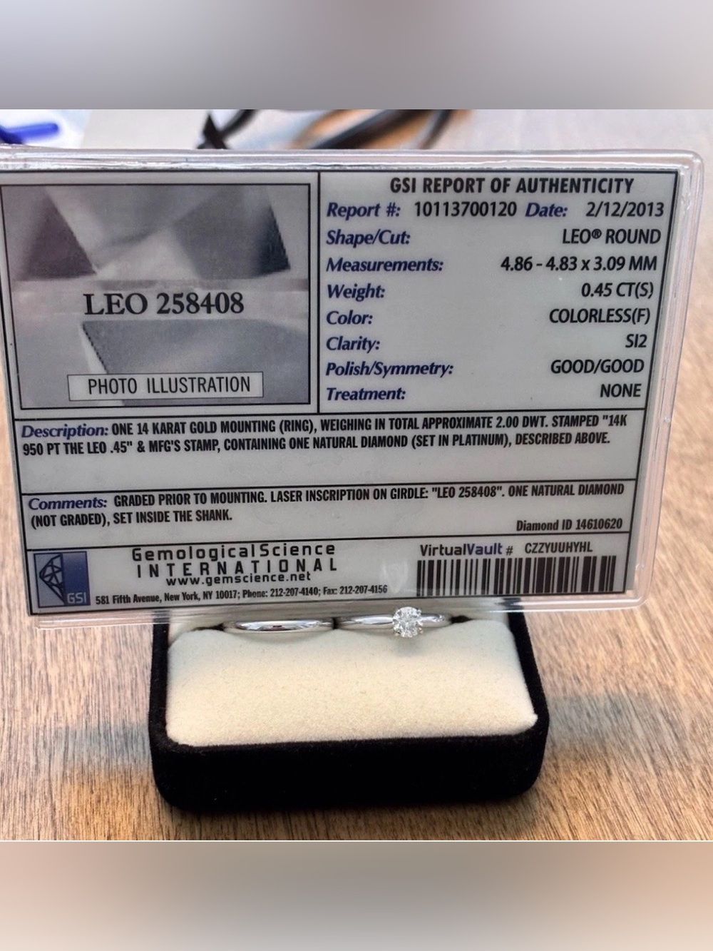 Kay Jewelers 0.45 Carat Leo Natural Diamond Engagement & Wedding Band
